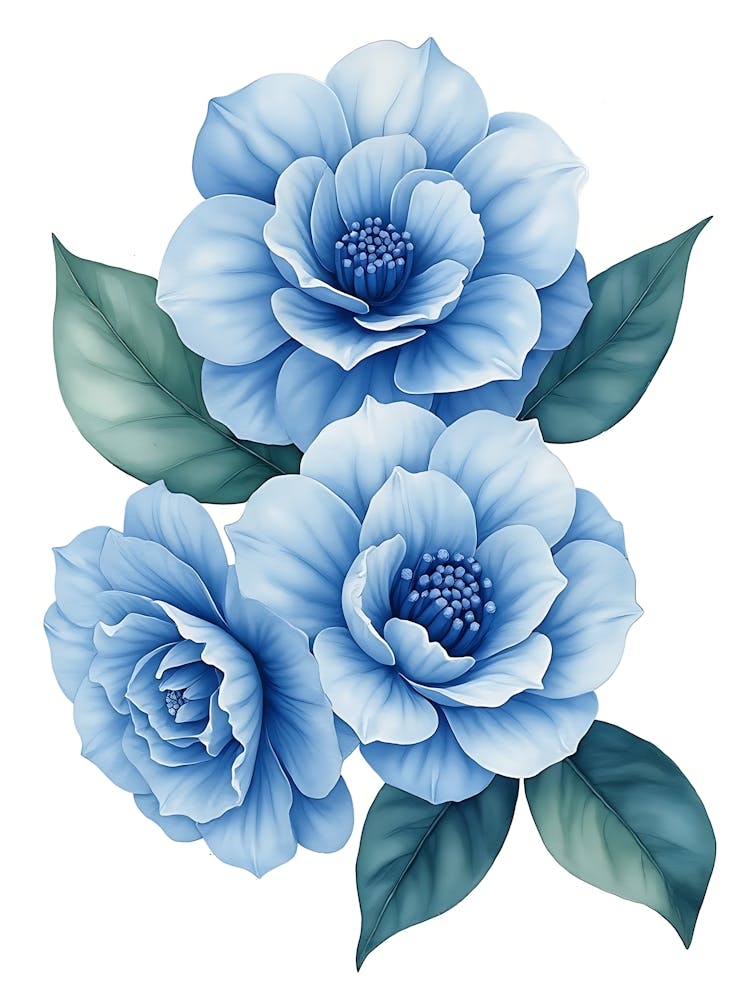 Blue Petal Harmony Design