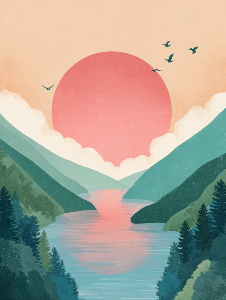 Sunset In The Mountains 31