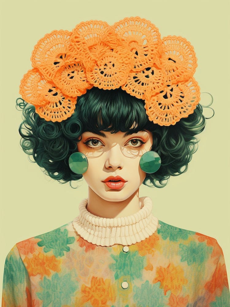 Hipster Crochet Illustration 2