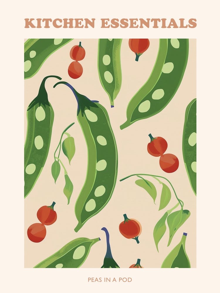 Peas In A Pod Abstract Pattern Poster 6