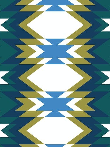 Southwest-Inspired Geometric Pattern Print