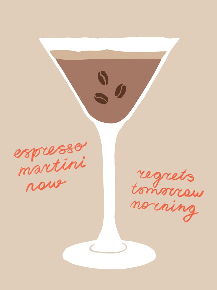Espresso Martini Now, Regrets Tomorrow Morning, Mocha Mousse Color Palette