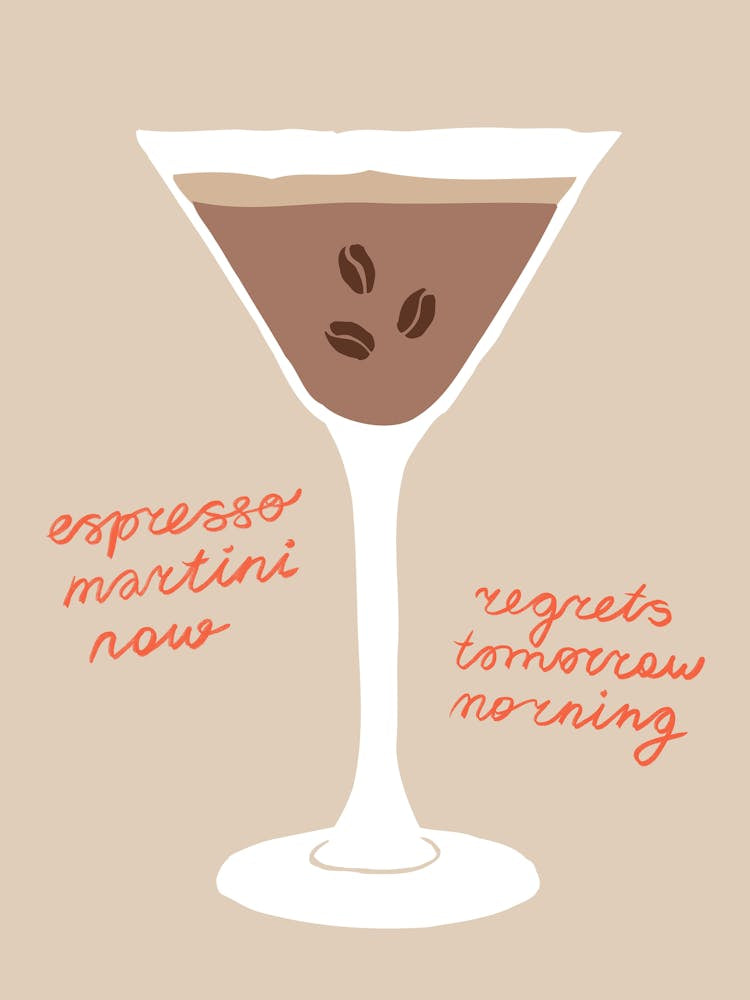 Espresso Martini Now, Regrets Tomorrow Morning, Mocha Mousse Color Palette