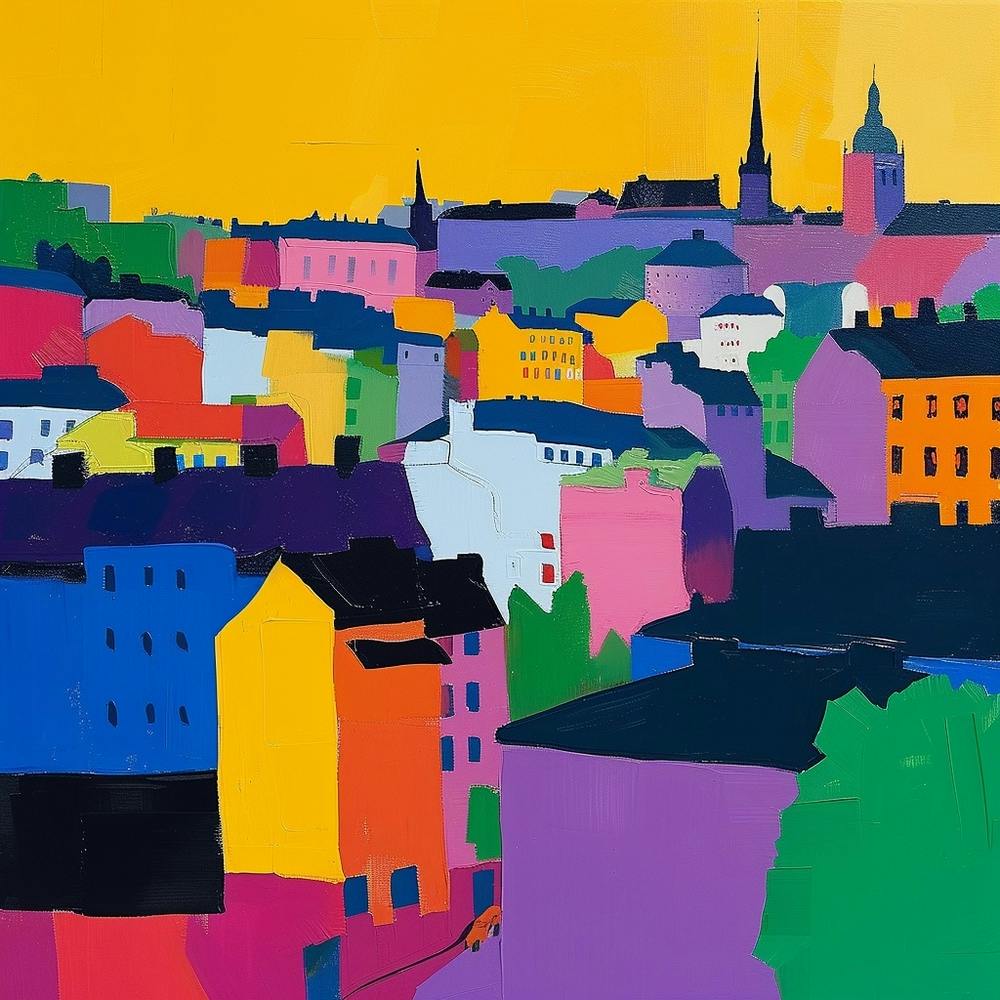 Abstract Travel Collection Stockholm Sweden 3