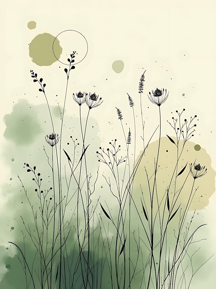 Sage Green Floral Harmony