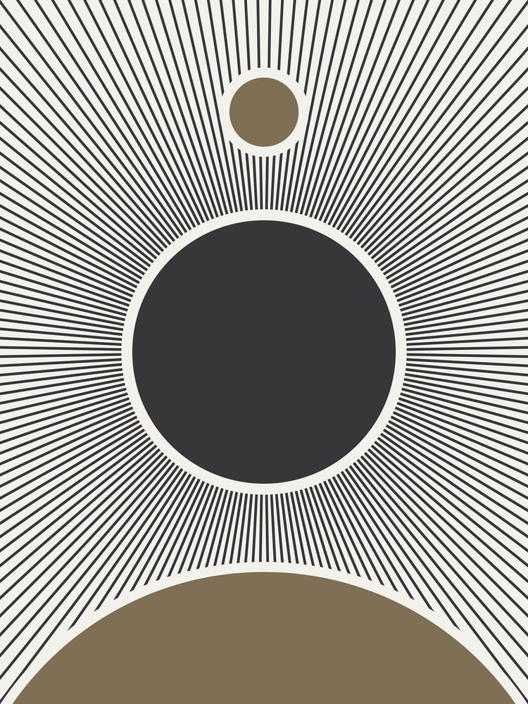 Rays Of Light. Abstract Boho