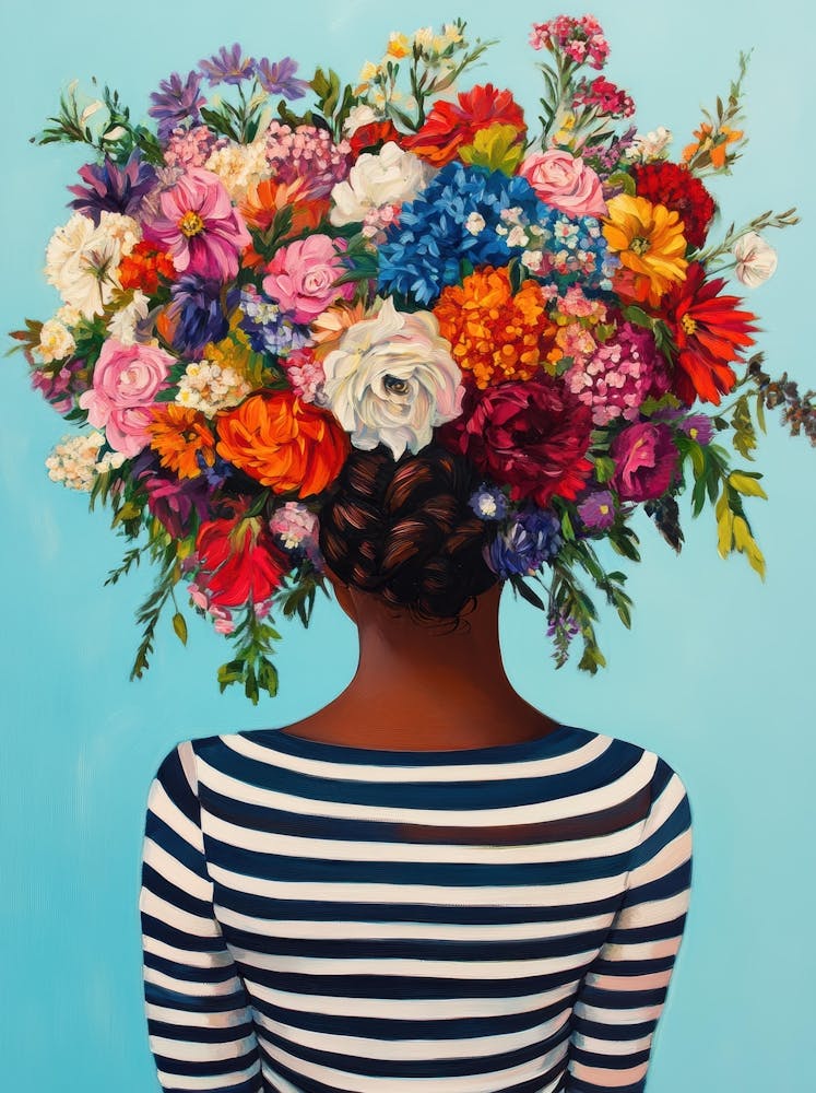 Woman With Flowers In Her Hair 9