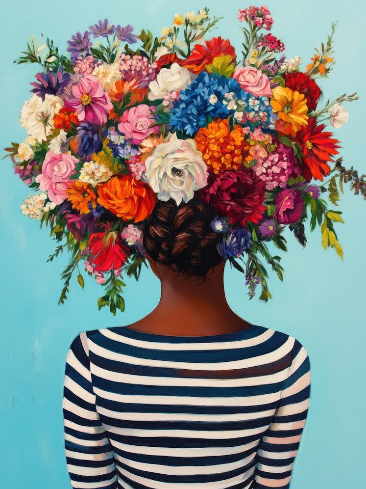 Woman With Flowers In Her Hair 9
