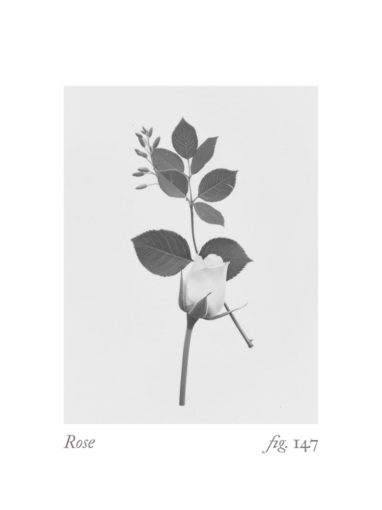Rose Botanical Collage 1