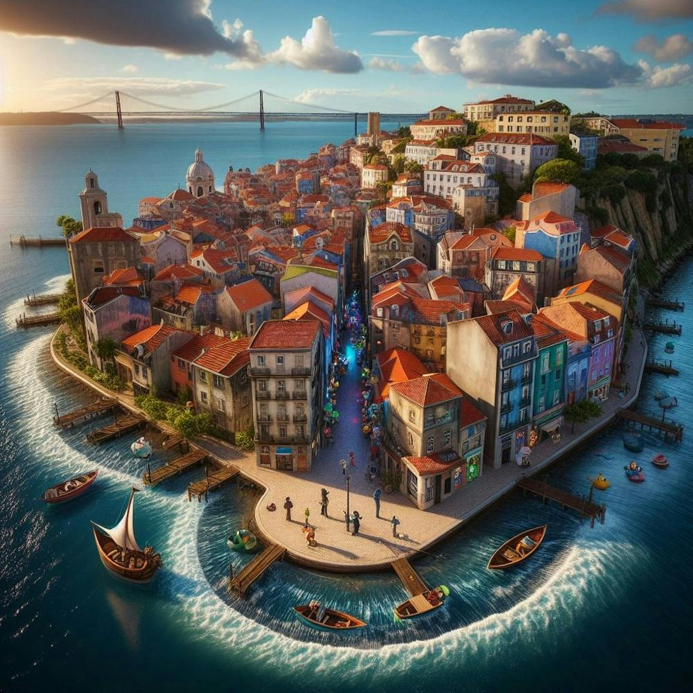 Sunset Serenade: Lisbon Luminance