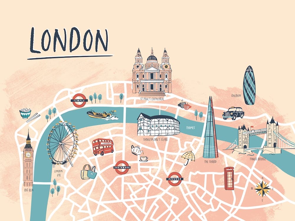 London Illustrated Map