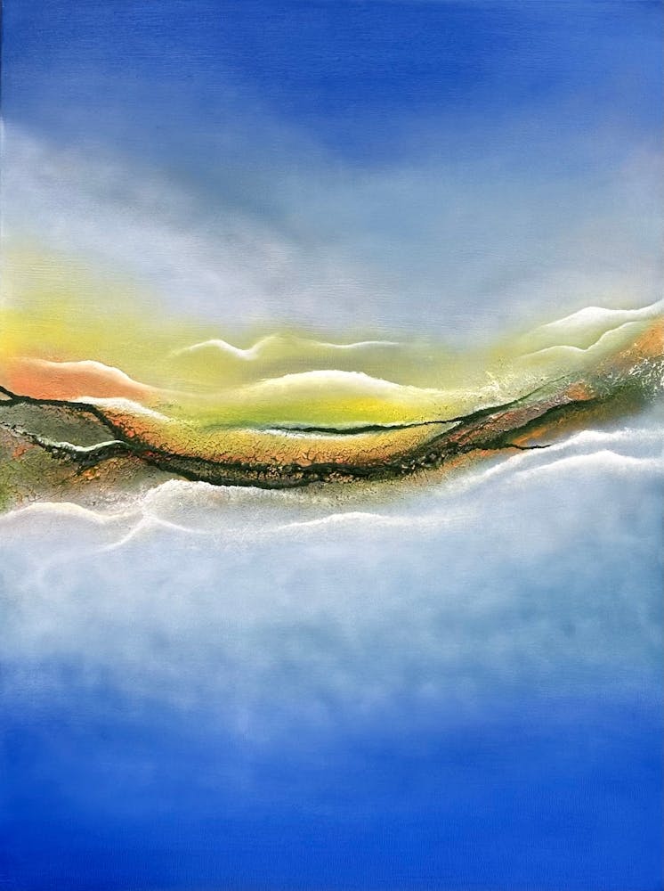 A Seascape and the Sky Above