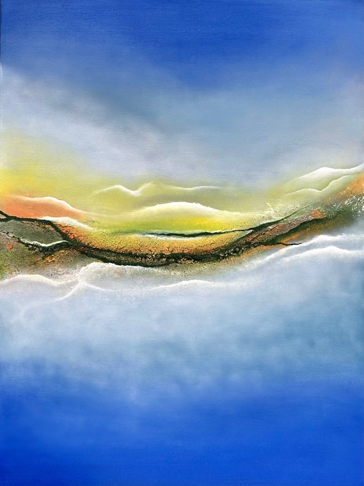 A Seascape and the Sky Above