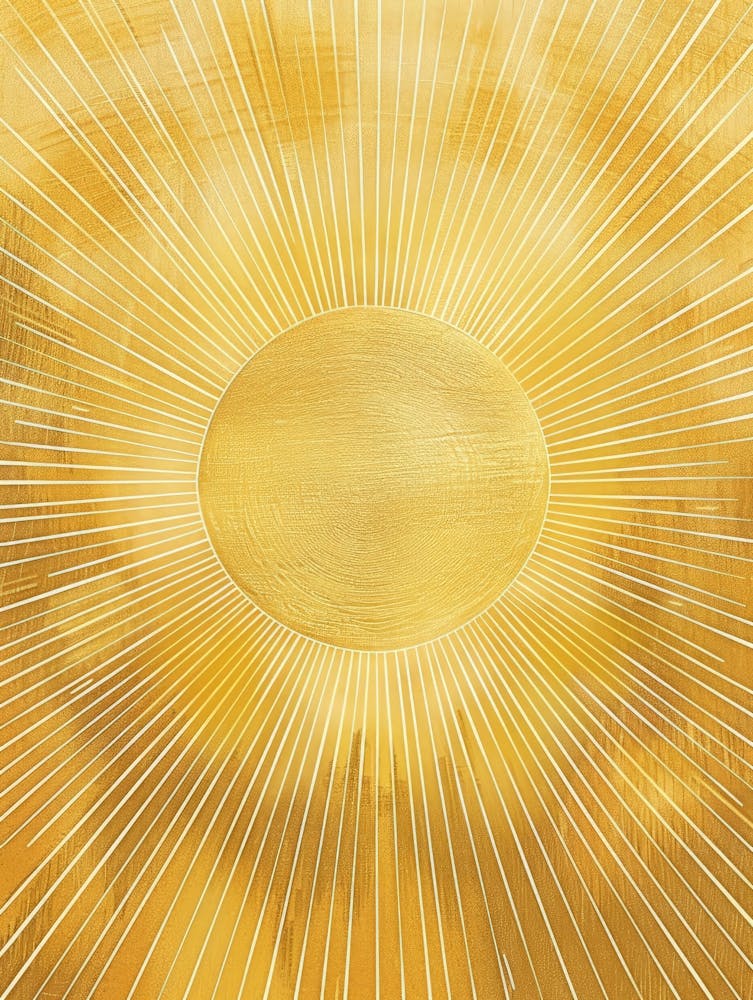 Golden Sunburst Background