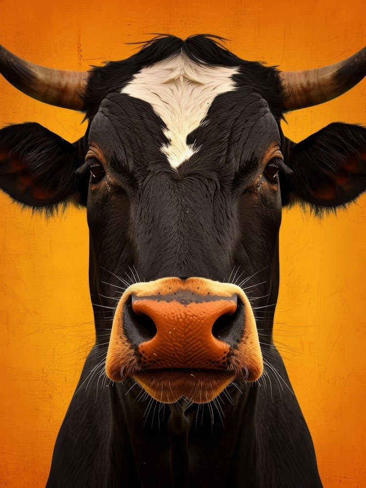 Cow With Horns 1