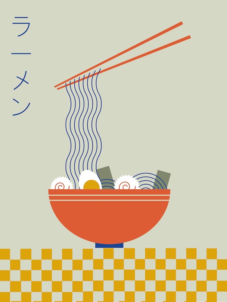 Ramen Noodles Asian Food