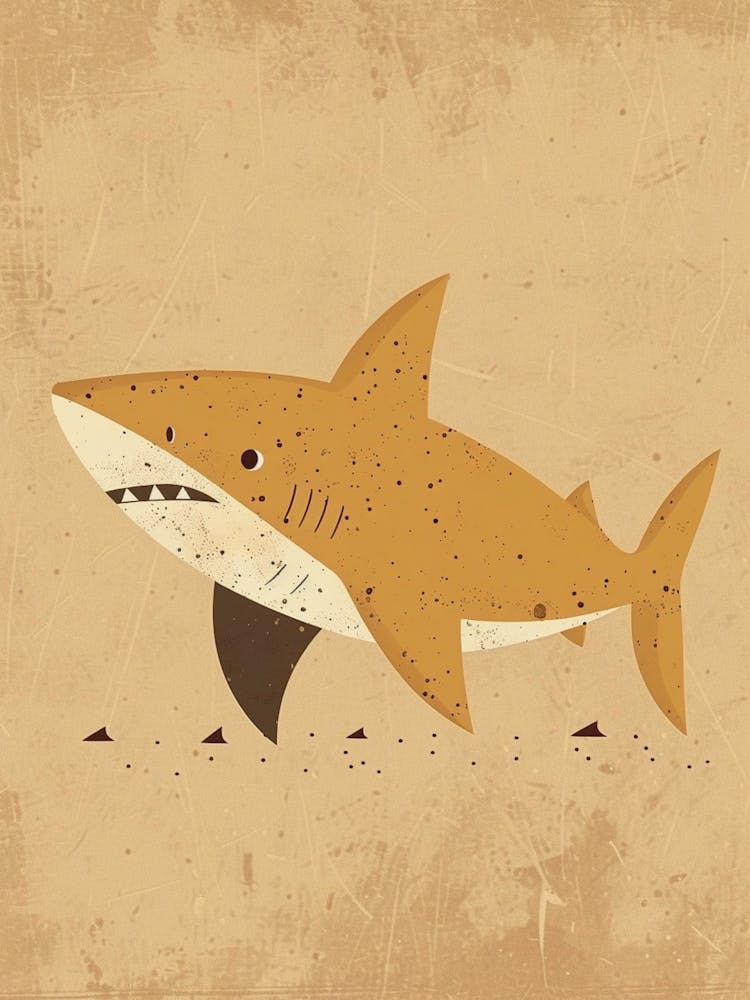 Mustard Shark Illustration