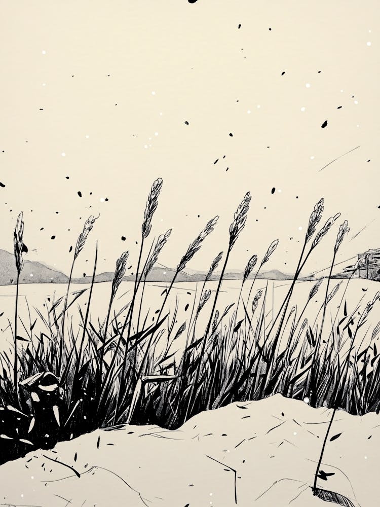 Reeds In The Snow