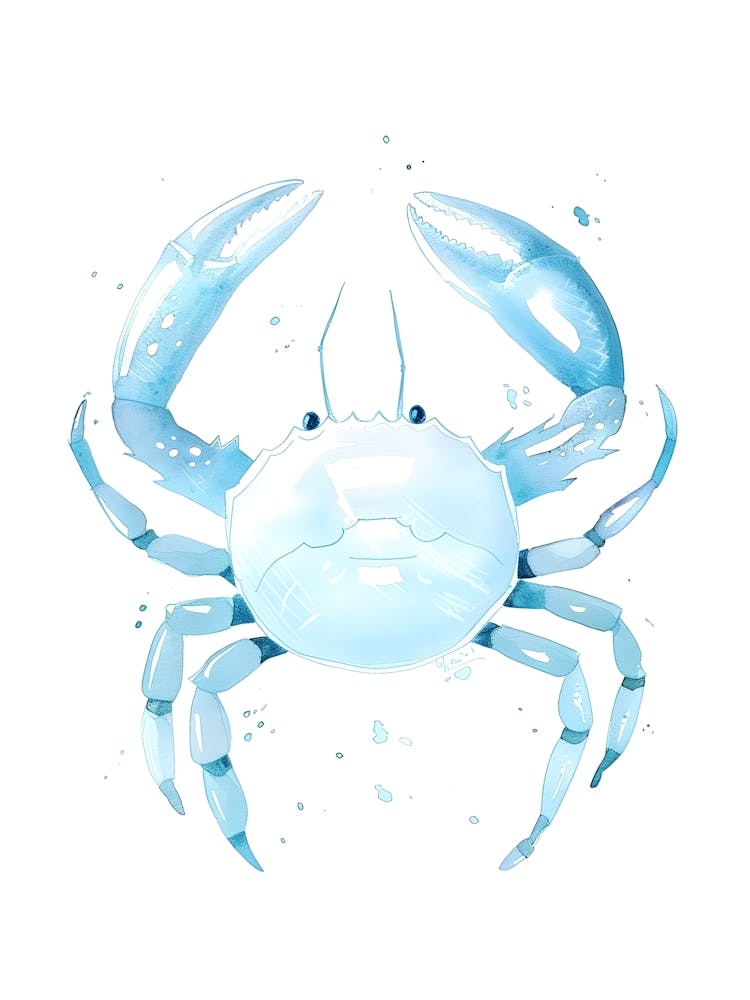 Blue Crab Vector Illustration