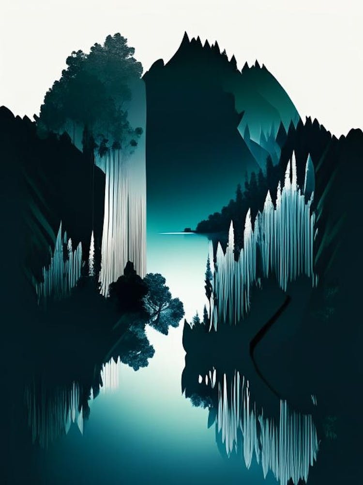 Plitvice Lakes National Park Croatia Cut Out Paper