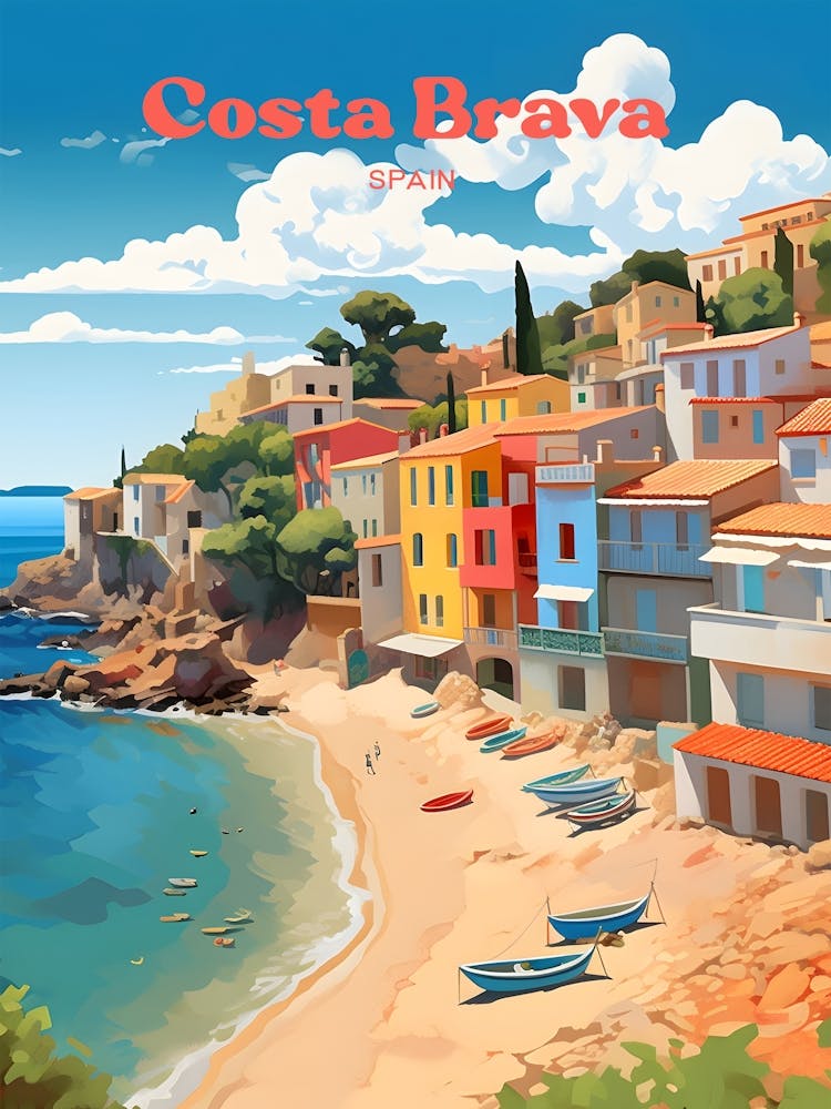 Costa Brava Spanien 1 Reiseposter 3 4 Resize