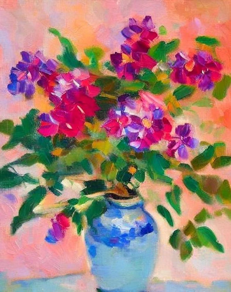 Jasmine Matisse Style Flower