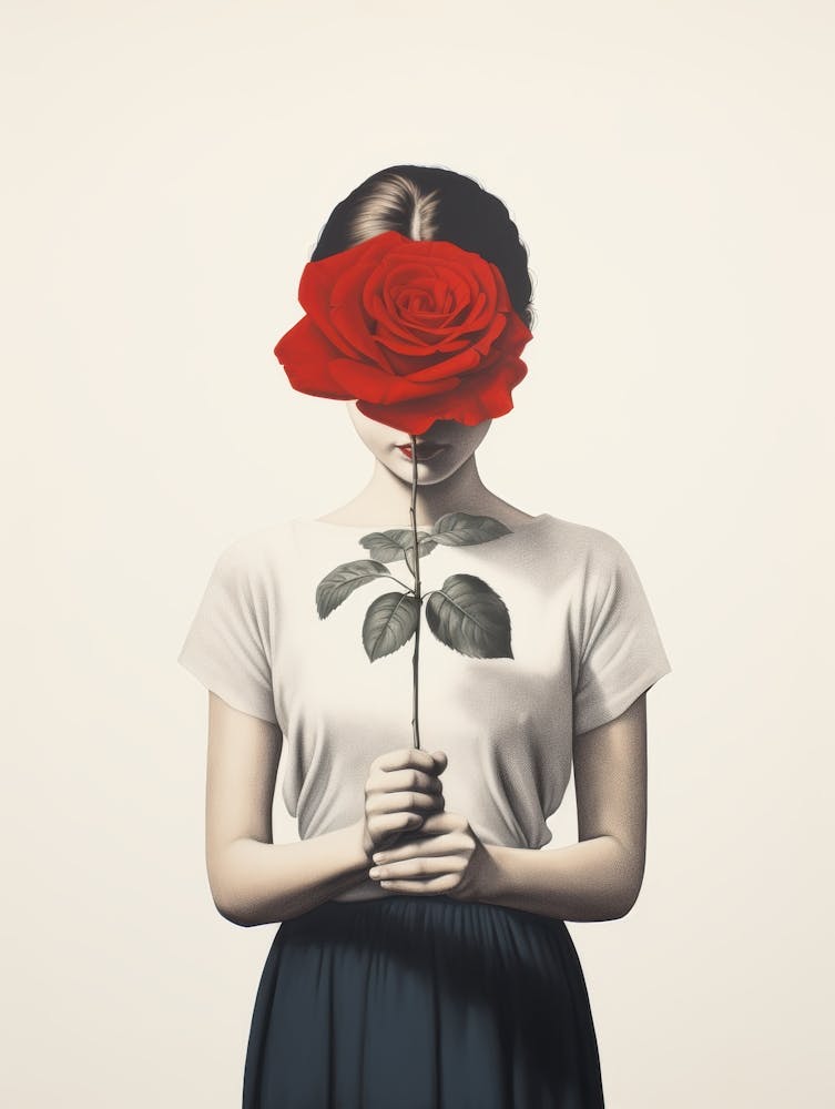 Girl With A Rose