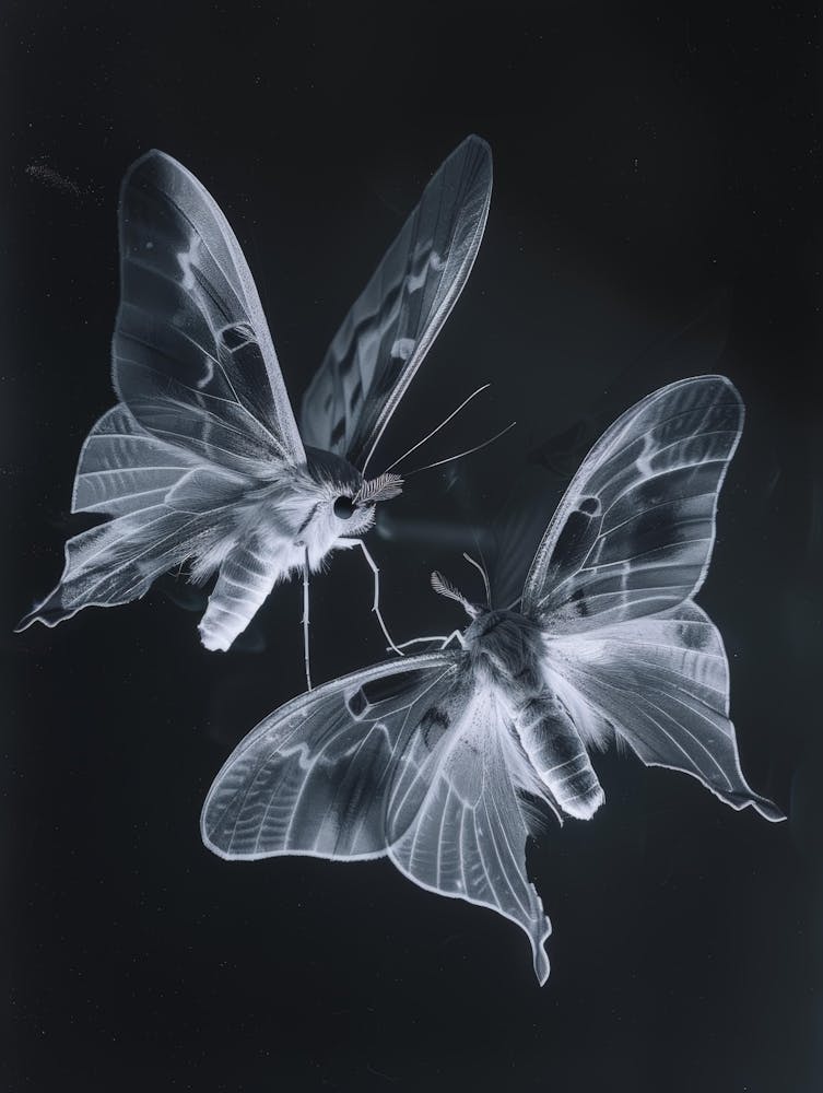 Deux papillons de nuit 1