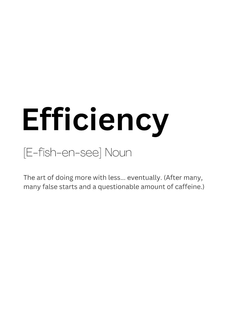 Efficiency Definition Meaning