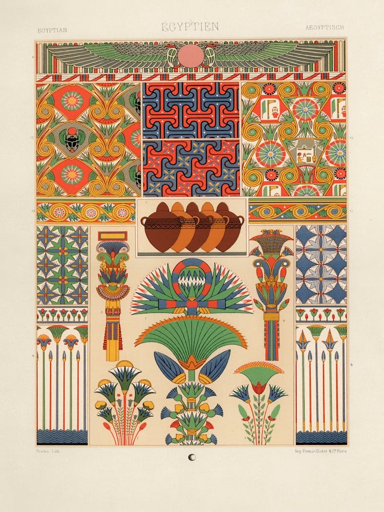 Egyptian Pattern, Albert Racine 1