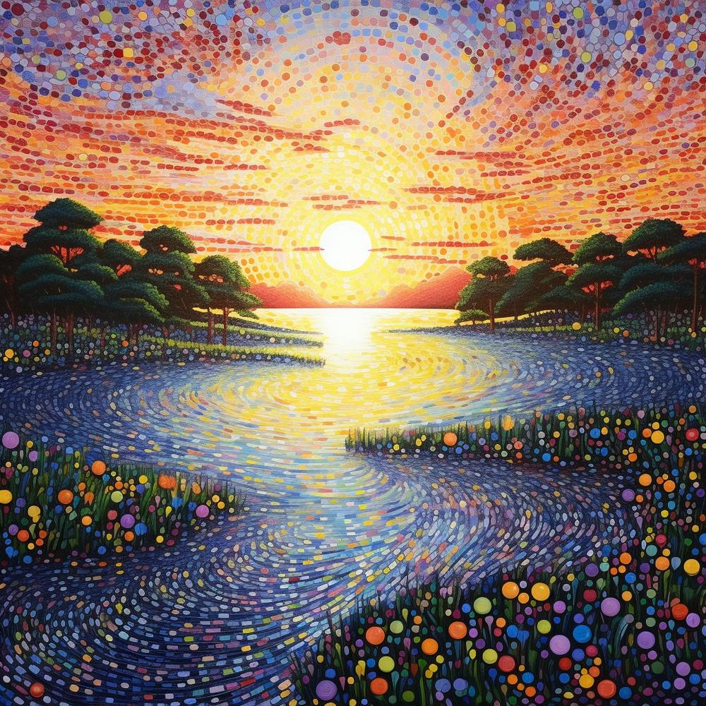 Sunset Over The Water 3