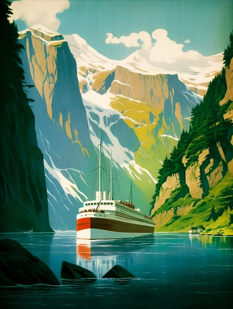 Norway Travel Poster
