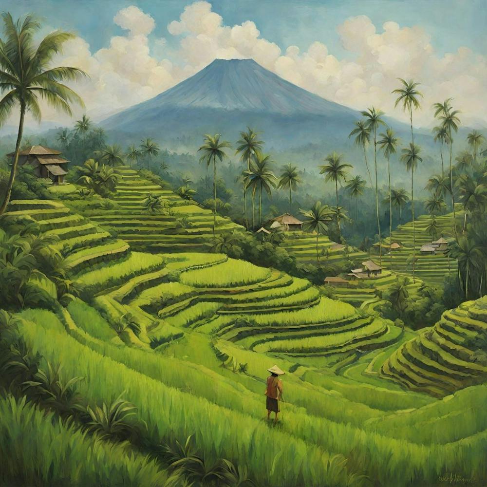 Rice Fields In Bali