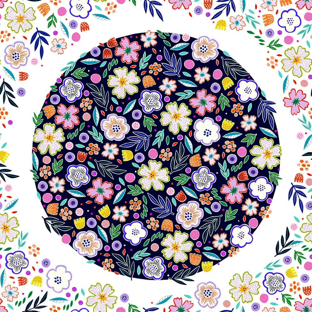 Floral Spring Circle