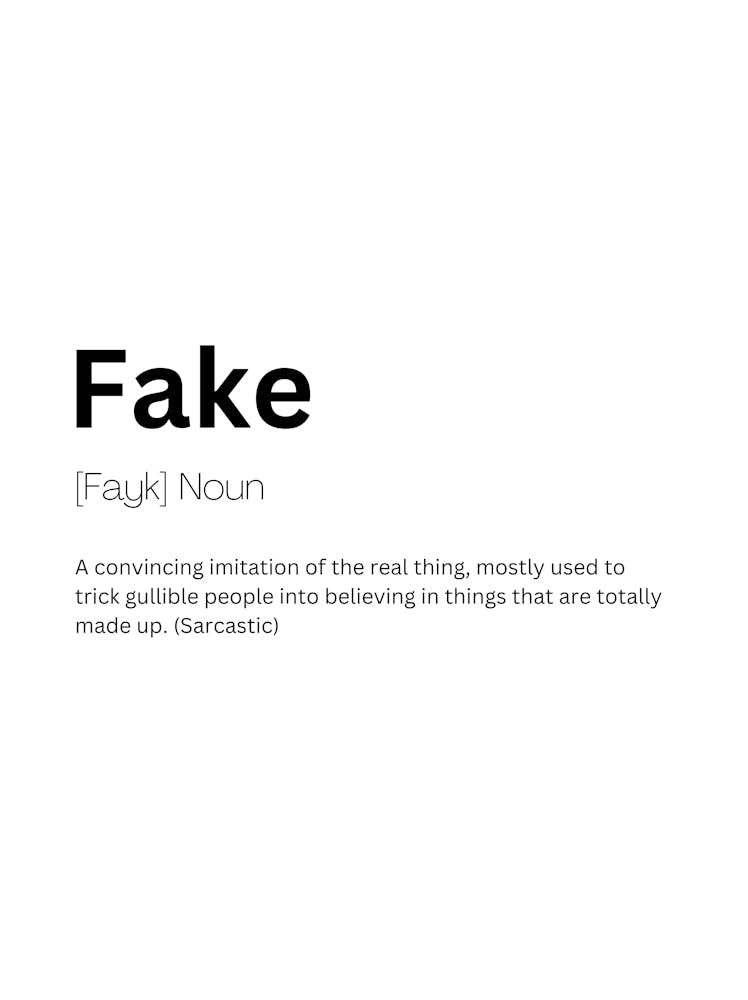 Fake Definition Meaning
