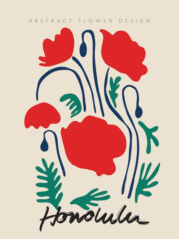 Honolulu Matisse Flower