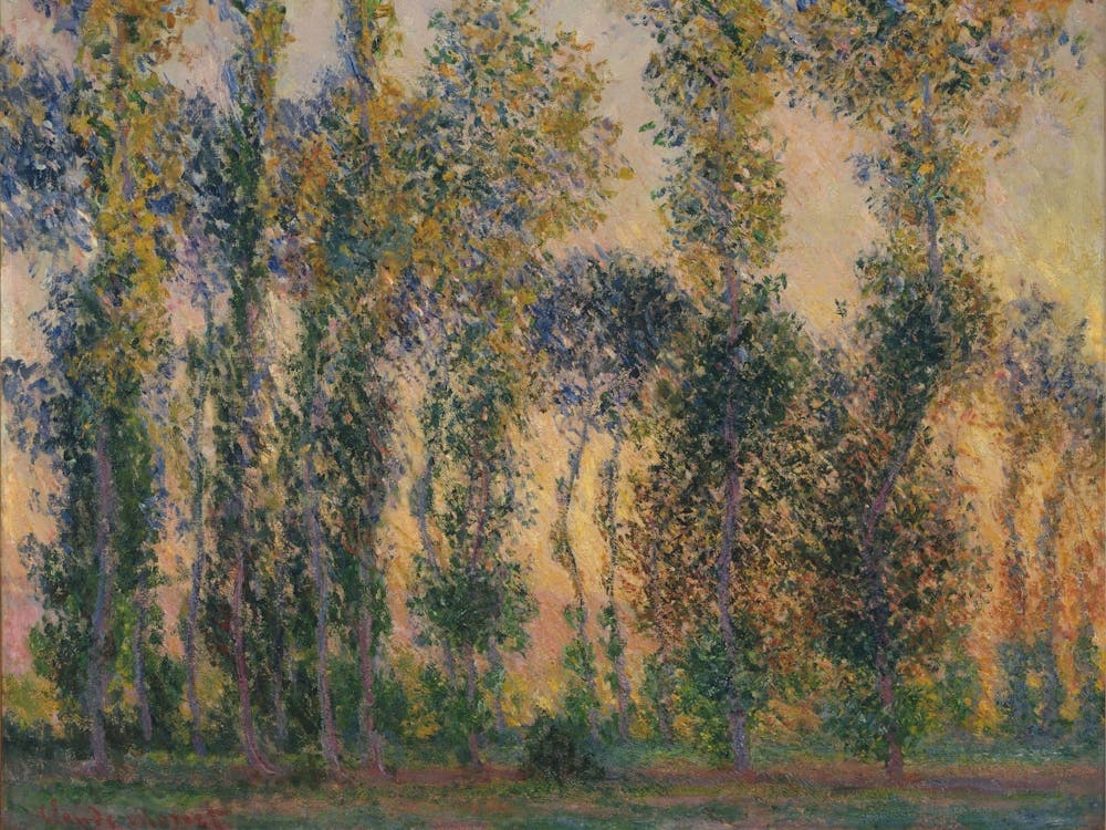 Claude Monet - The Trees Vintage Painting