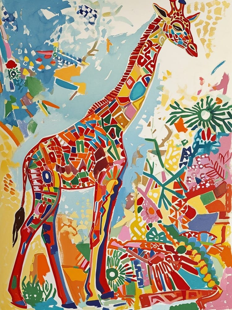 Giraffe Geometric Pattern 3