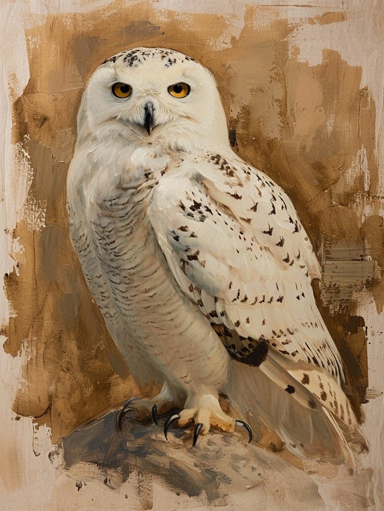Snowy Owl Painting 2