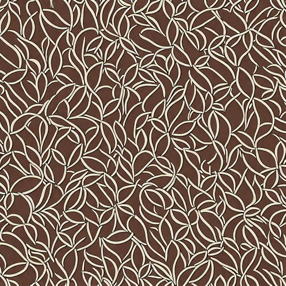 Brown Leaves, A Seamless Pattern, Flat Art,190