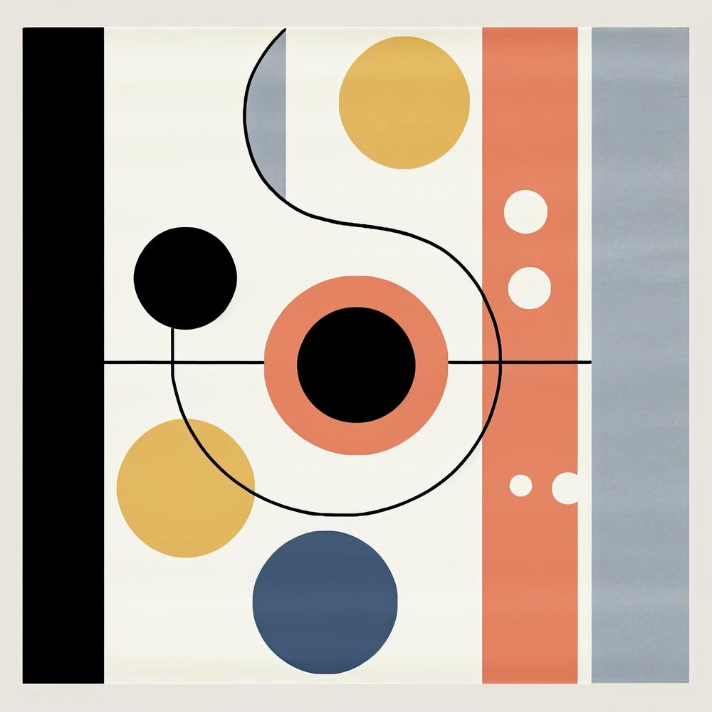 Circles Rhapsody: Mid Century Abstract