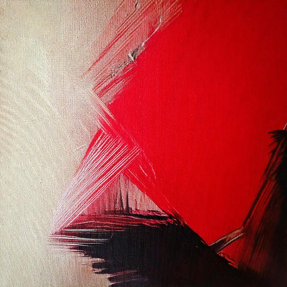 Fiery abstract composition