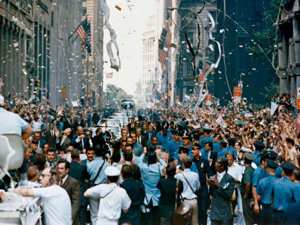 Ticker Tape Parade For The Apollo 11 Astronauts At New York City