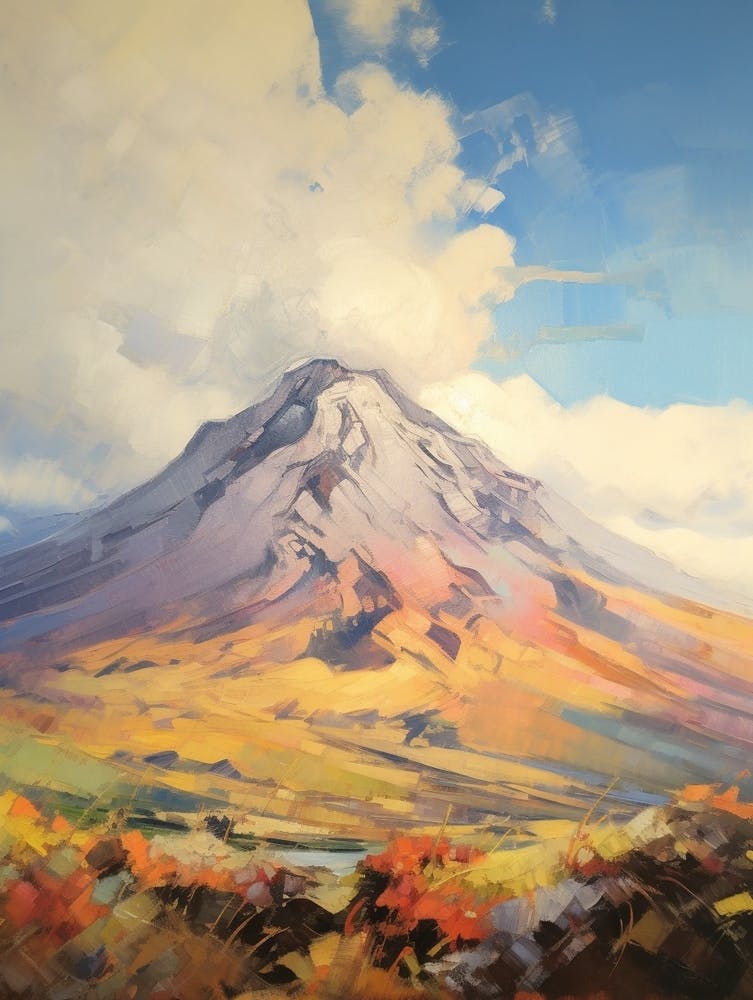 Popocatepetl Mexico 1 Mountain Painting