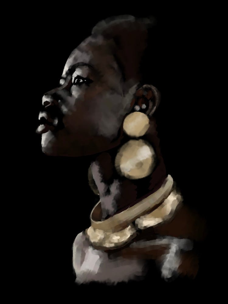 Porträt einer Afrikanischen Frau