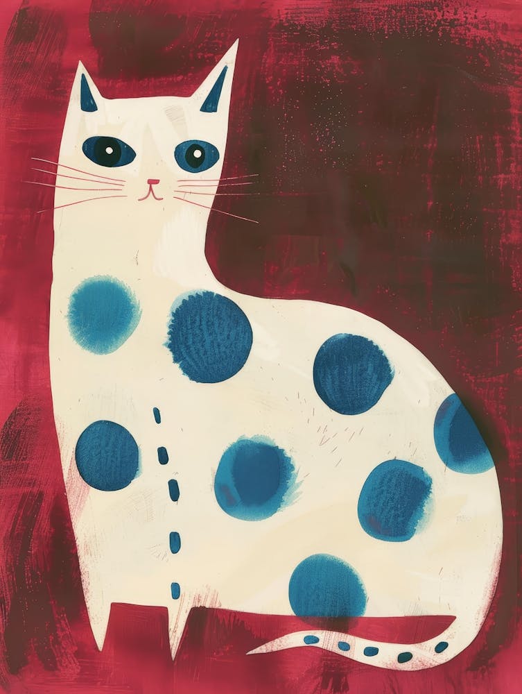 Polka Dot Cat 13