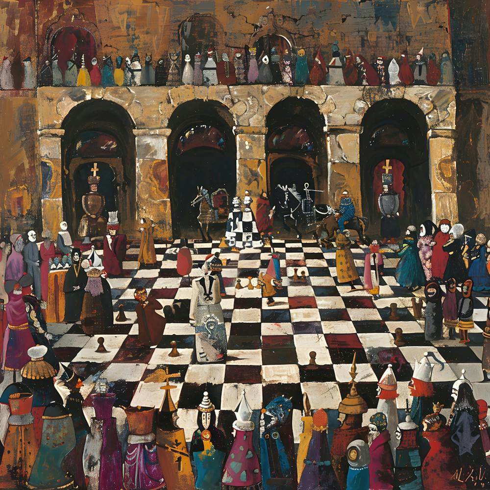Medieval Mosaic: The Court's Game