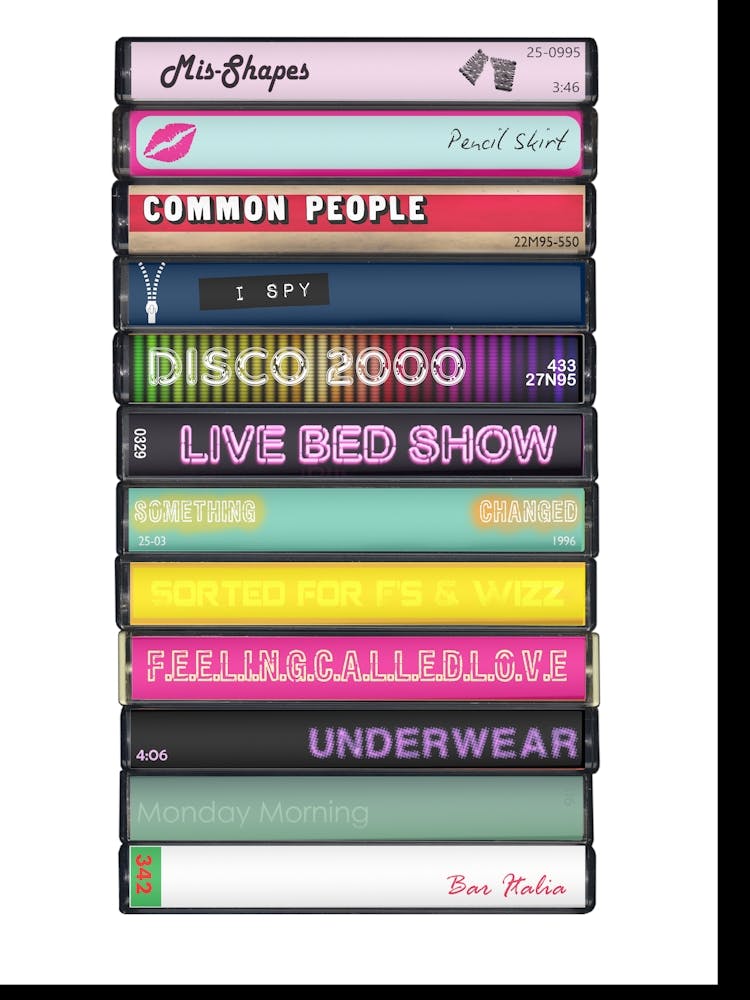 Pulp - Different Class - Cassette Print