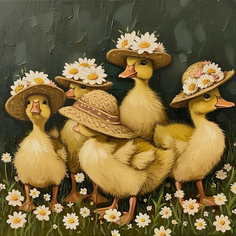 Ducklings Fairycore Painting 11