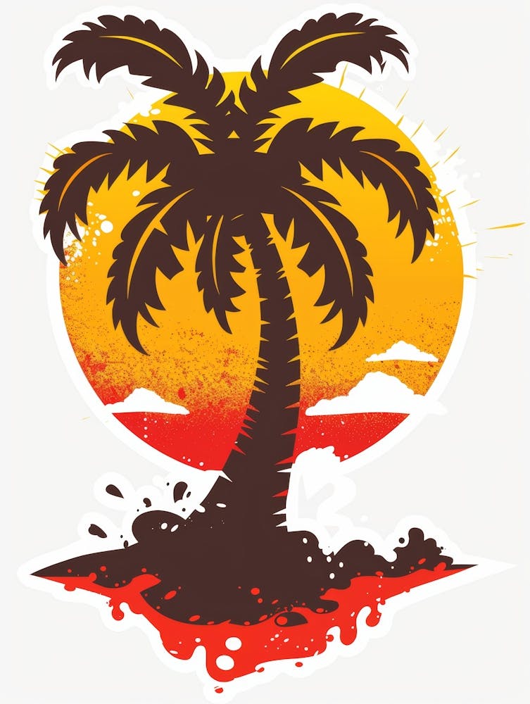 Palm Tree At Sunset 8